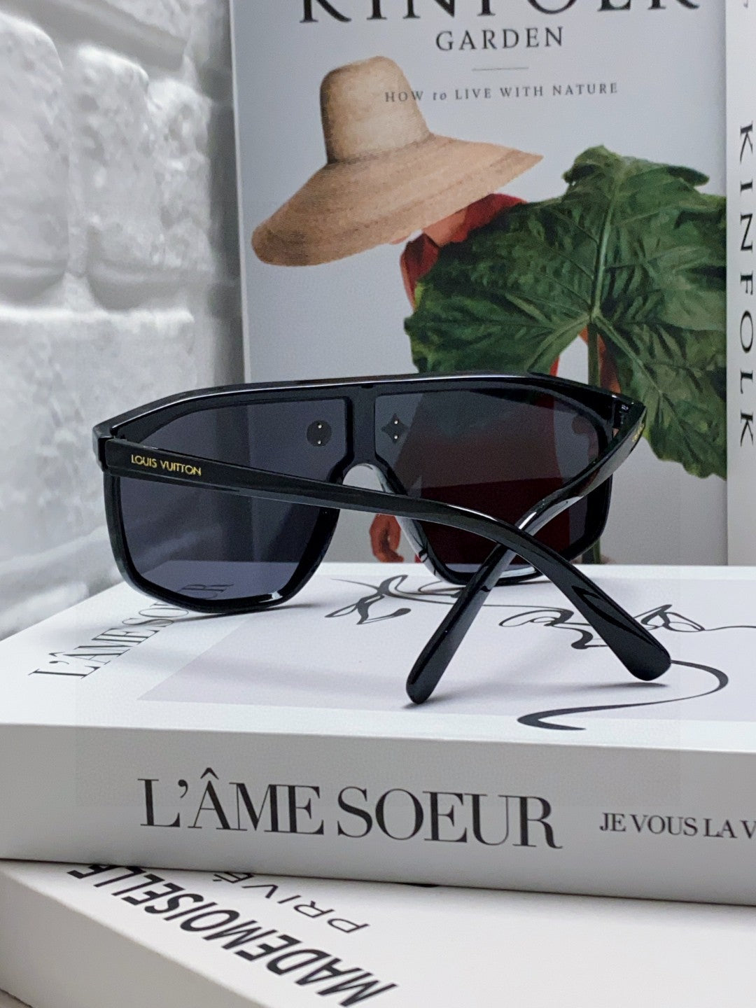 LOUIS VUITTON WAIMEA SUNGLASSES 570270 IN BLACK ACETATE