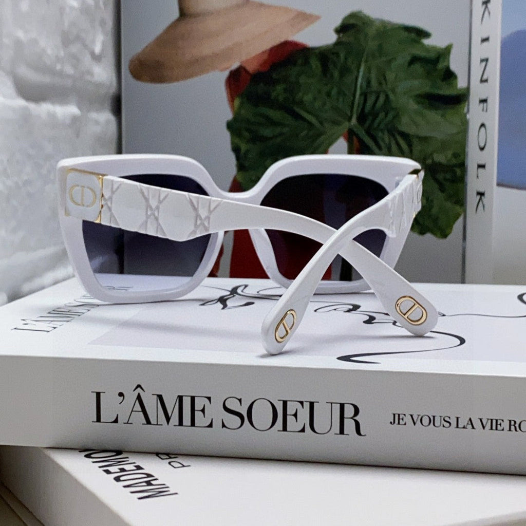 DIOR LADY 95.22 S2F SUNGLASS 571584 IN WHITE ACETATE