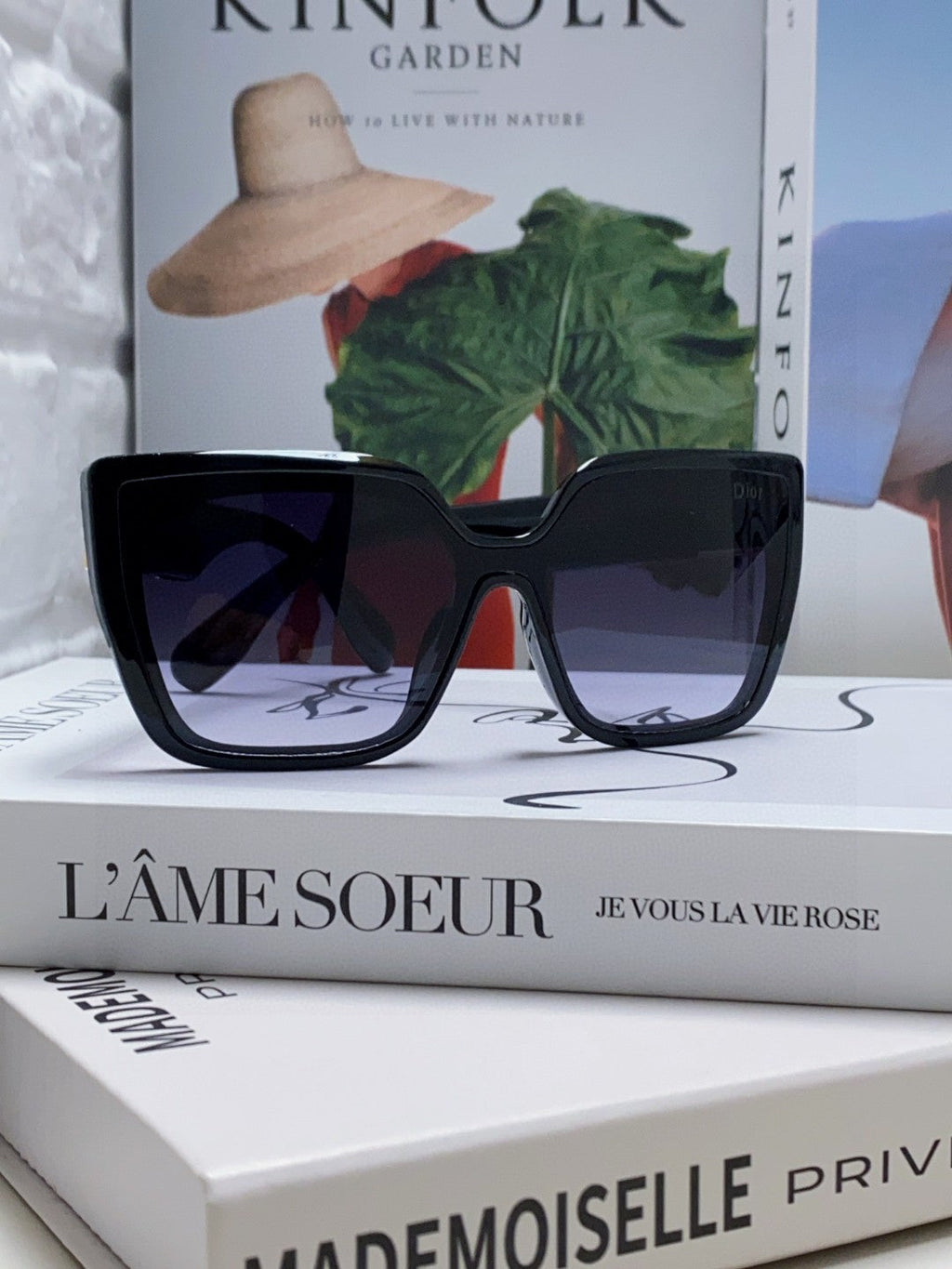 DIOR LADY 95.22 S2F SUNGLASS 571586 IN BLACK ACETATE GREY SMOKE
