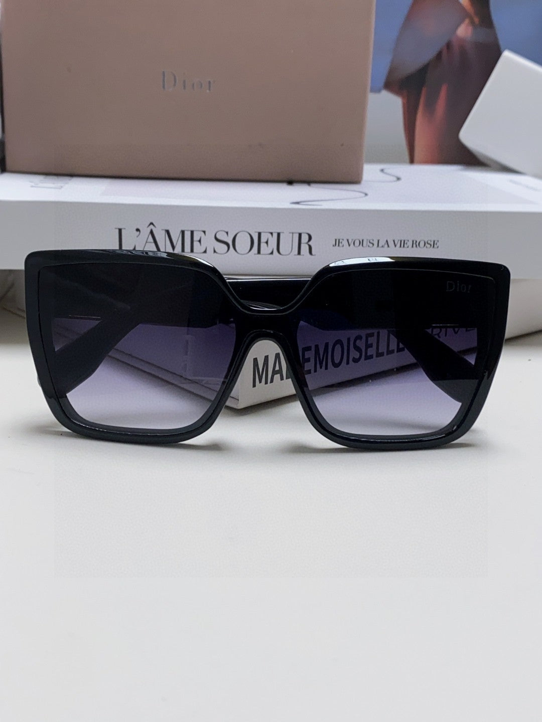 DIOR LADY 95.22 S2F SUNGLASS 571586 IN BLACK ACETATE GREY SMOKE