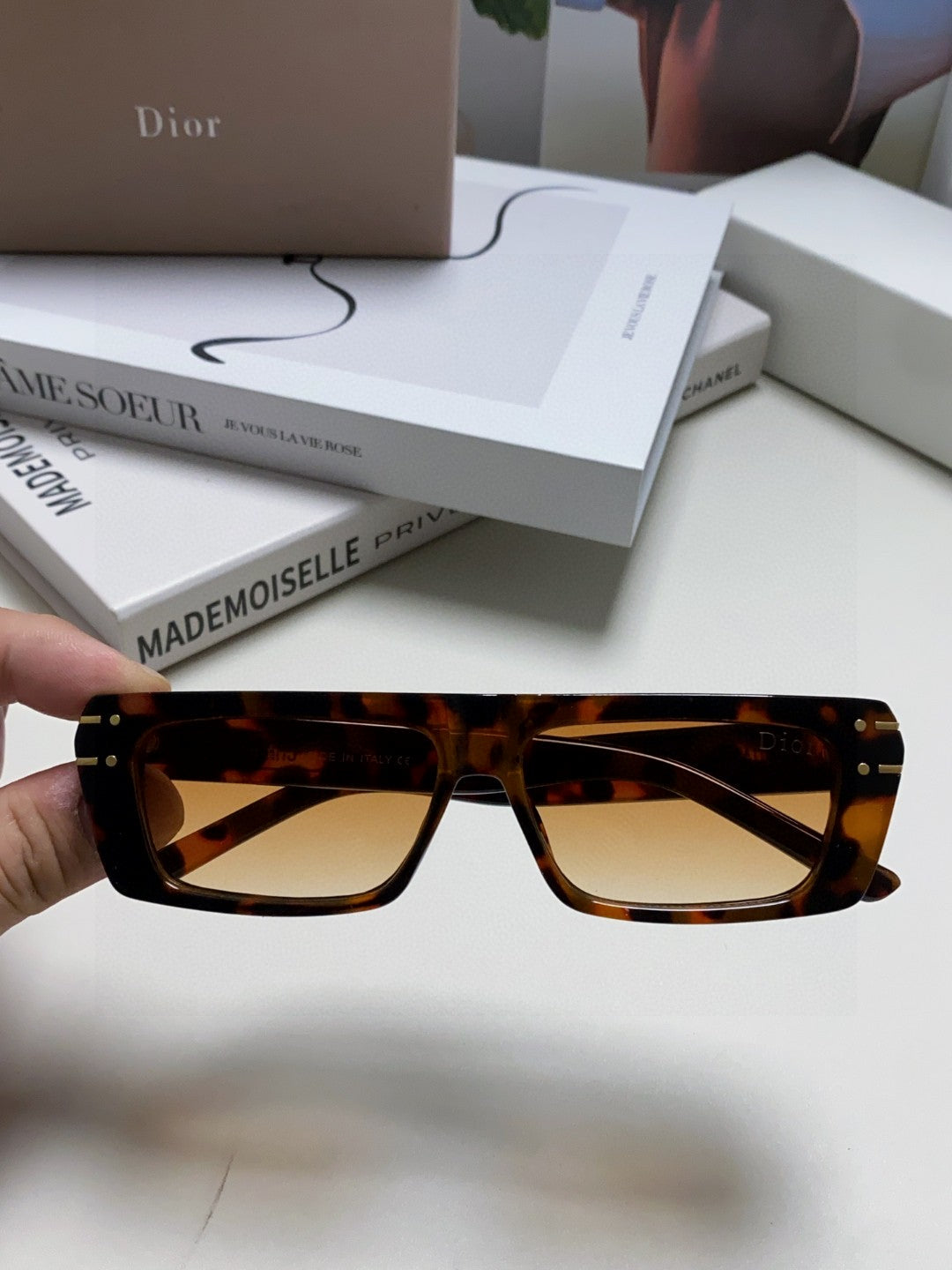 DIOR SIGNATURE SUNGLASS 571587 IN HAVANA ACETATE