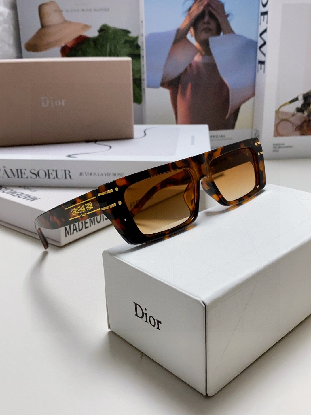 DIOR SIGNATURE SUNGLASS 571587 IN HAVANA ACETATE