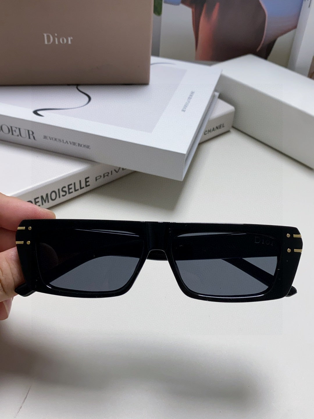 DIOR SIGNATURE SUNGLASS 571588 IN BLACK ACETATE