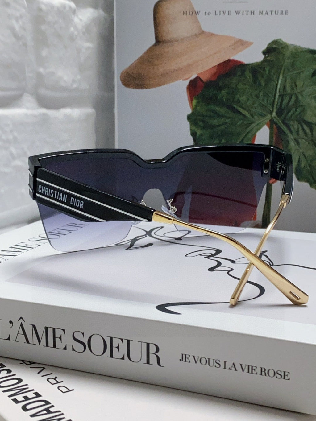 DIOR OBLIQUE SUNGLASS 571601 IN BLACK METAL