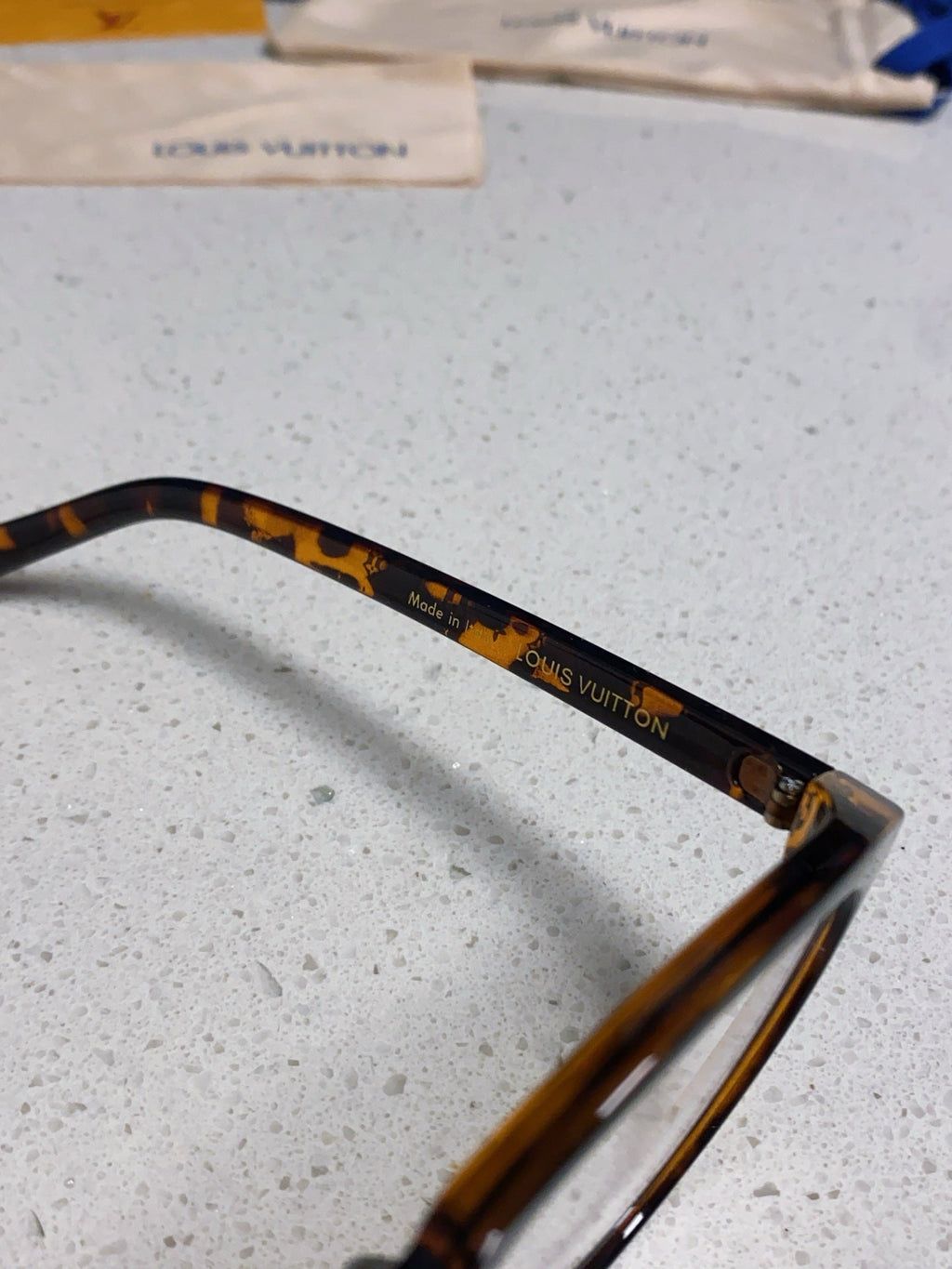 LOUIS VUITTON CAT EYE SUNGLASSES 573323 IN HAVANA ACETATE MONOGRAM LOGO