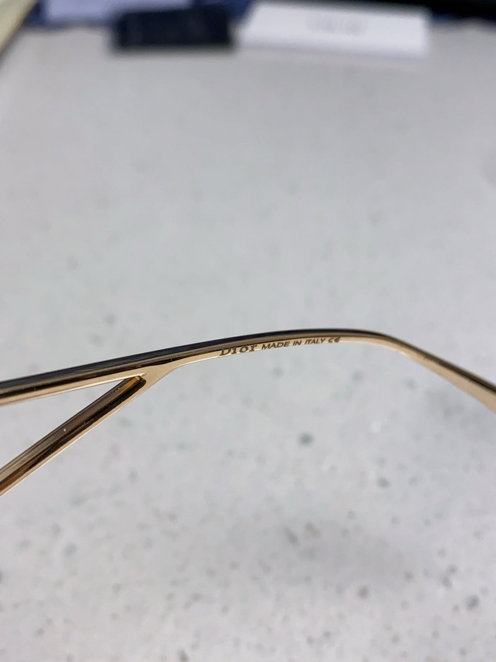 DIOR 30MONTAIGNE S7U SUNGLASS 578109 IN GOLD METAL GREY SMOKE LENSES