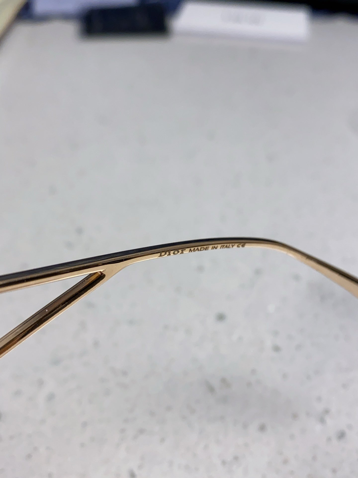 DIOR 30MONTAIGNE S7U SUNGLASS 578109 IN GOLD METAL GREY SMOKE LENSES