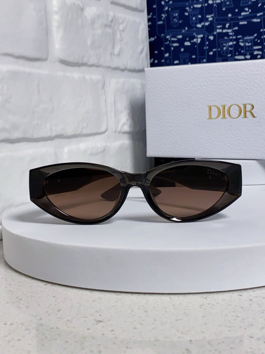 DIOR MONTAIGNE SUNGLASS 578112 IN BROWN ACETATE
