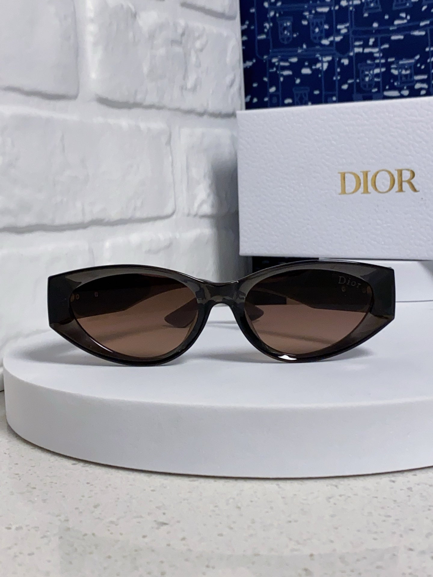 DIOR MONTAIGNE SUNGLASS 578112 IN BROWN ACETATE