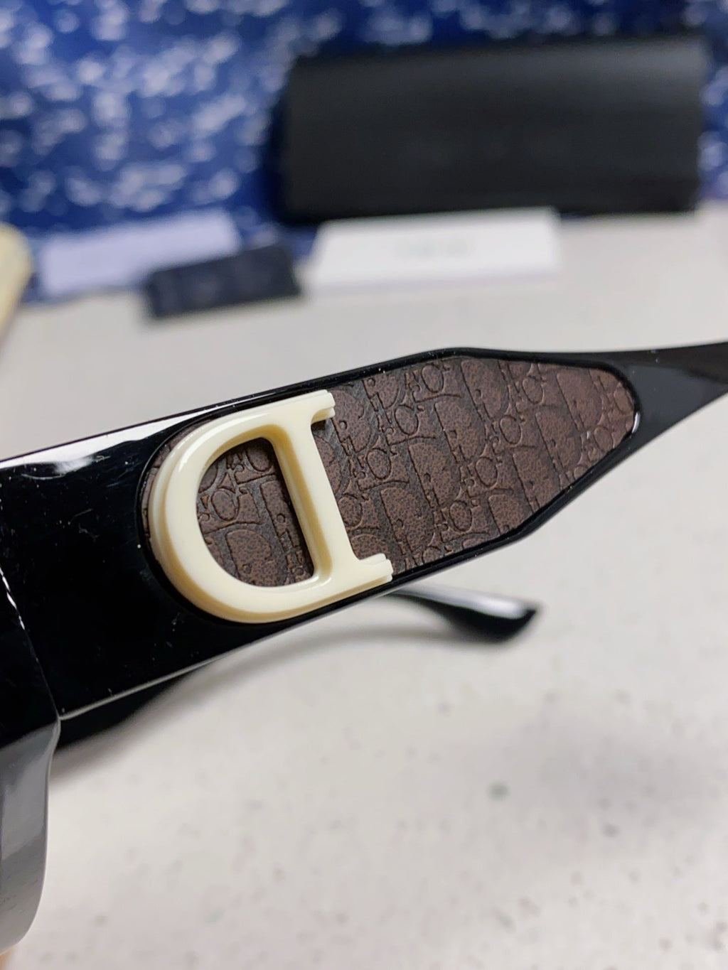DIOR MONTAIGNE SUNGLASS 578115 IN BLACK ACETATE
