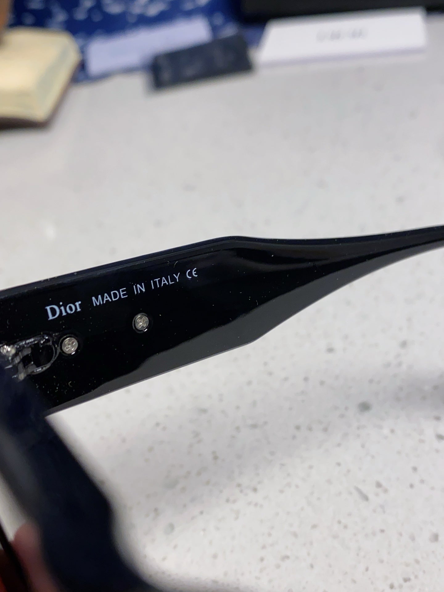 DIOR MONTAIGNE SUNGLASS 578115 IN BLACK ACETATE