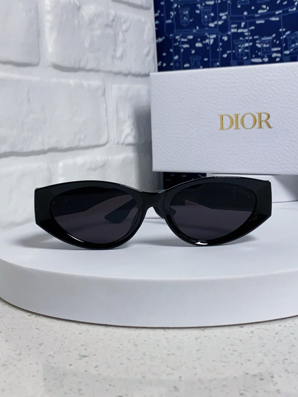 DIOR MONTAIGNE SUNGLASS 578115 IN BLACK ACETATE