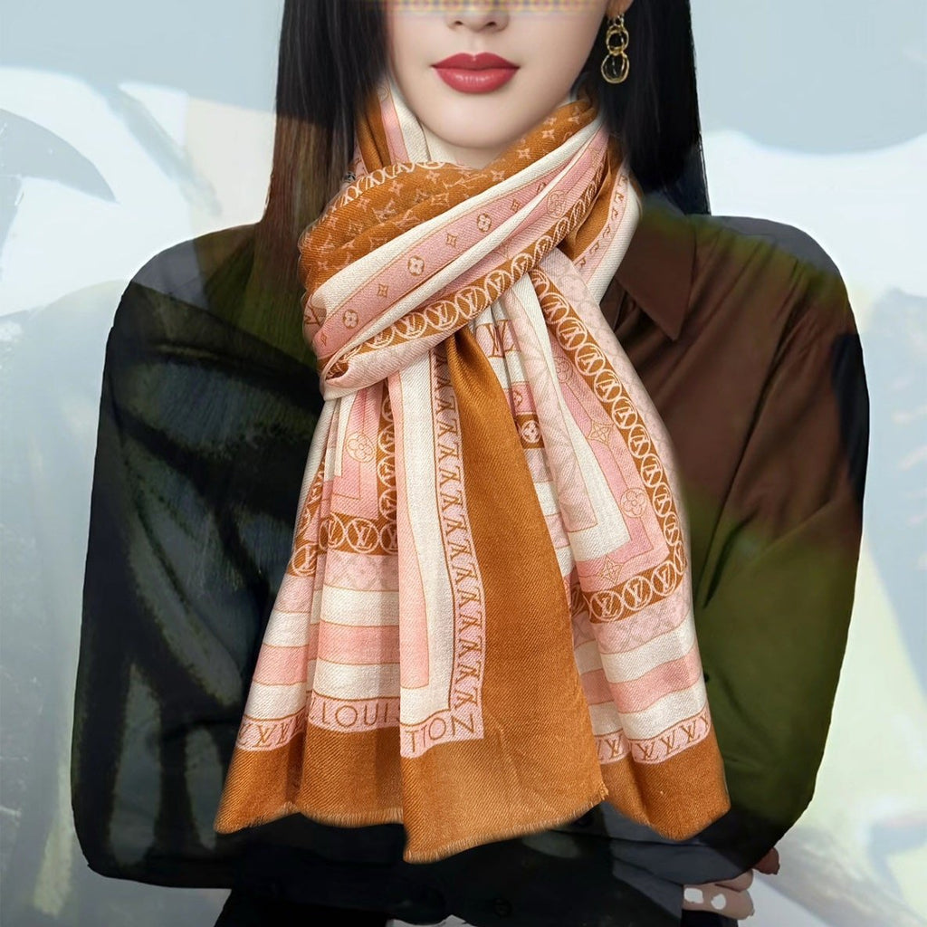 LOUIS VUITTON SCARF 200 CM IN COLORFUL CASHMERE 394891