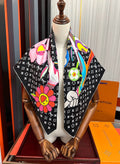 LOUIS VUITTON LV SCARF 90 CM IN SILK 10