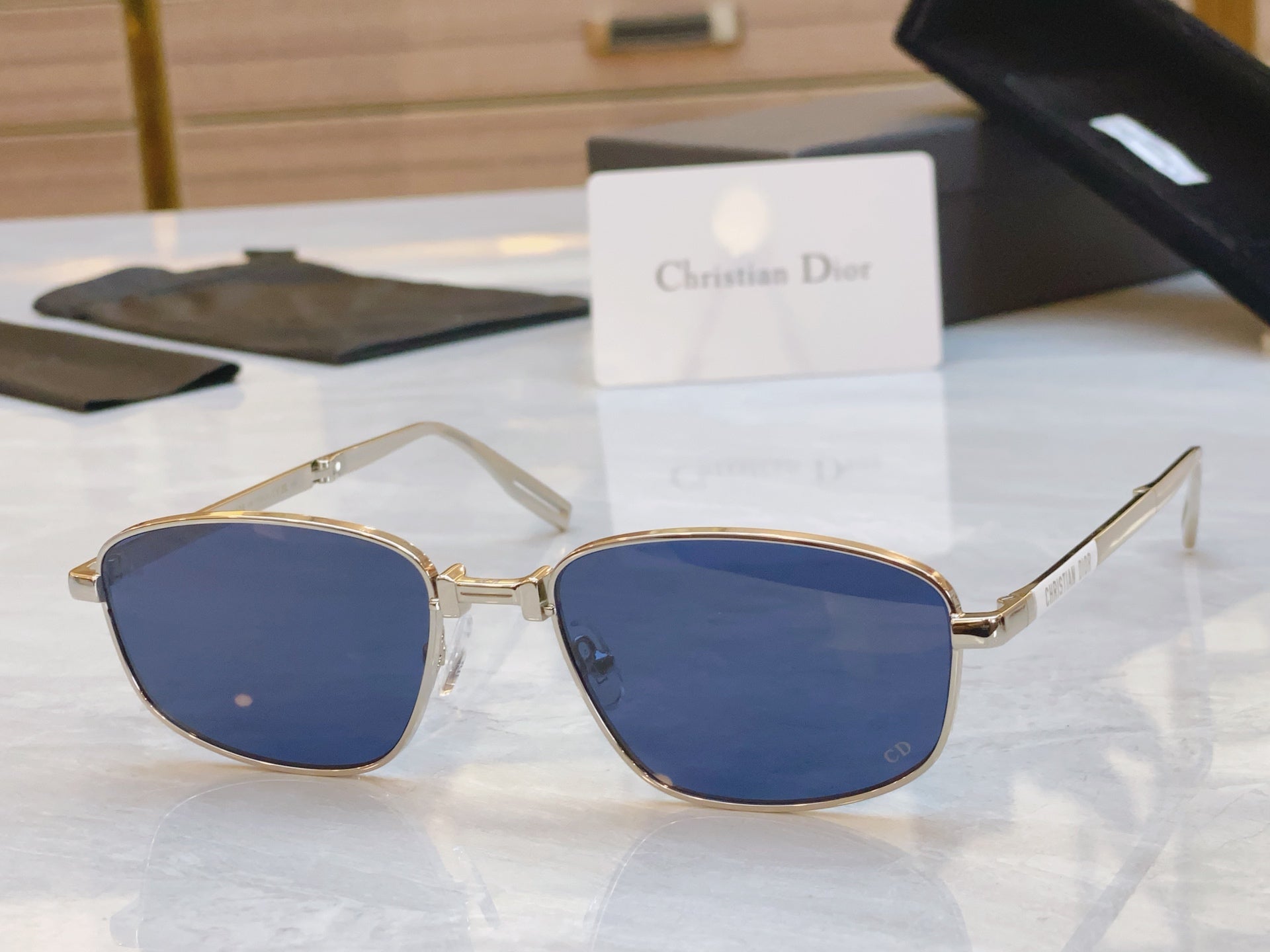 DIOR FOLDABLE SUNGLASS 90A1U IN METAL