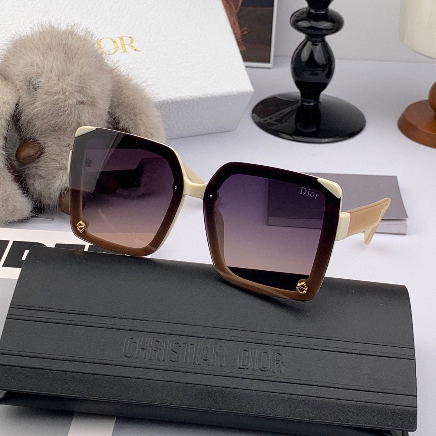 DIOR MONTAIGNE SUNGLASS D7191 IN ACETATE