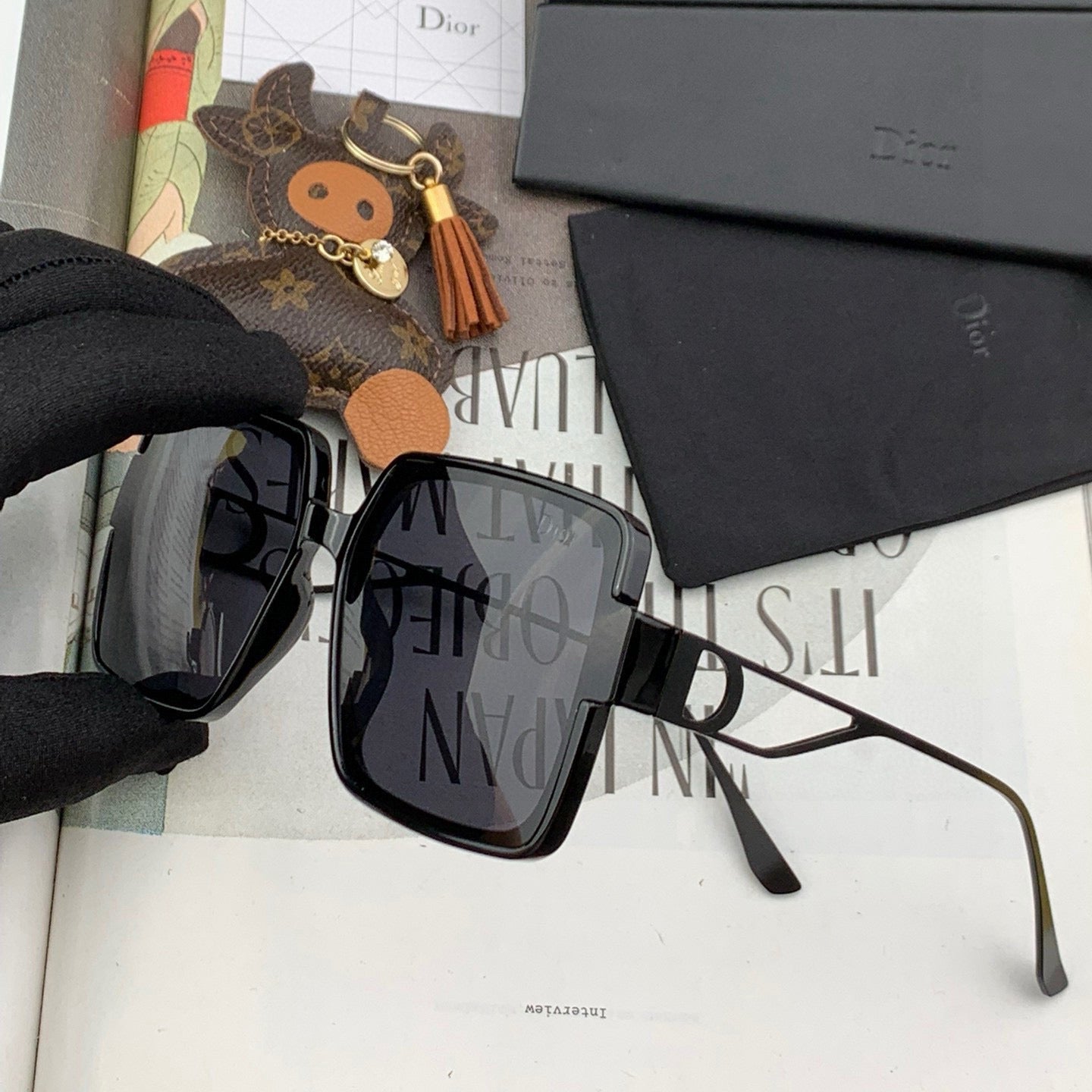 DIOR MONTAIGNE SUNGLASS D5541 IN METAL