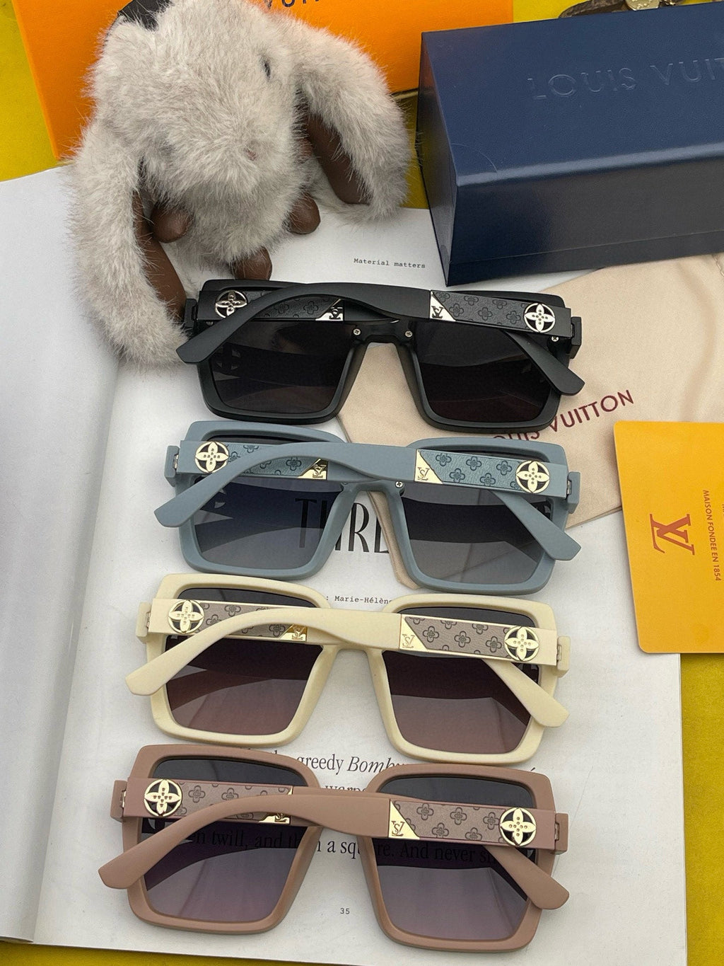 LOUIS VUITTON GRAM SQUARE SUNGLASSES L2200 IN ACETATE