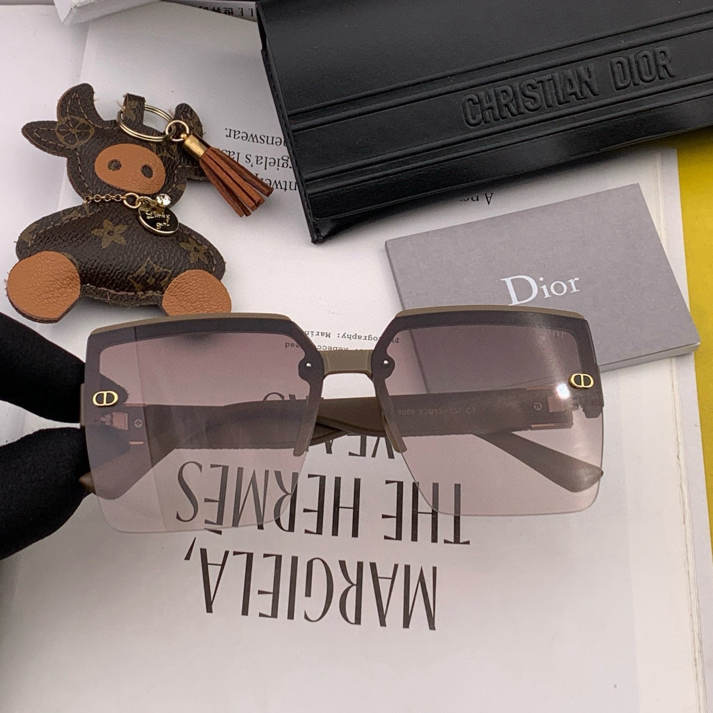 DIOR MONTAIGNE SUNGLASS D9805 IN ACETATE