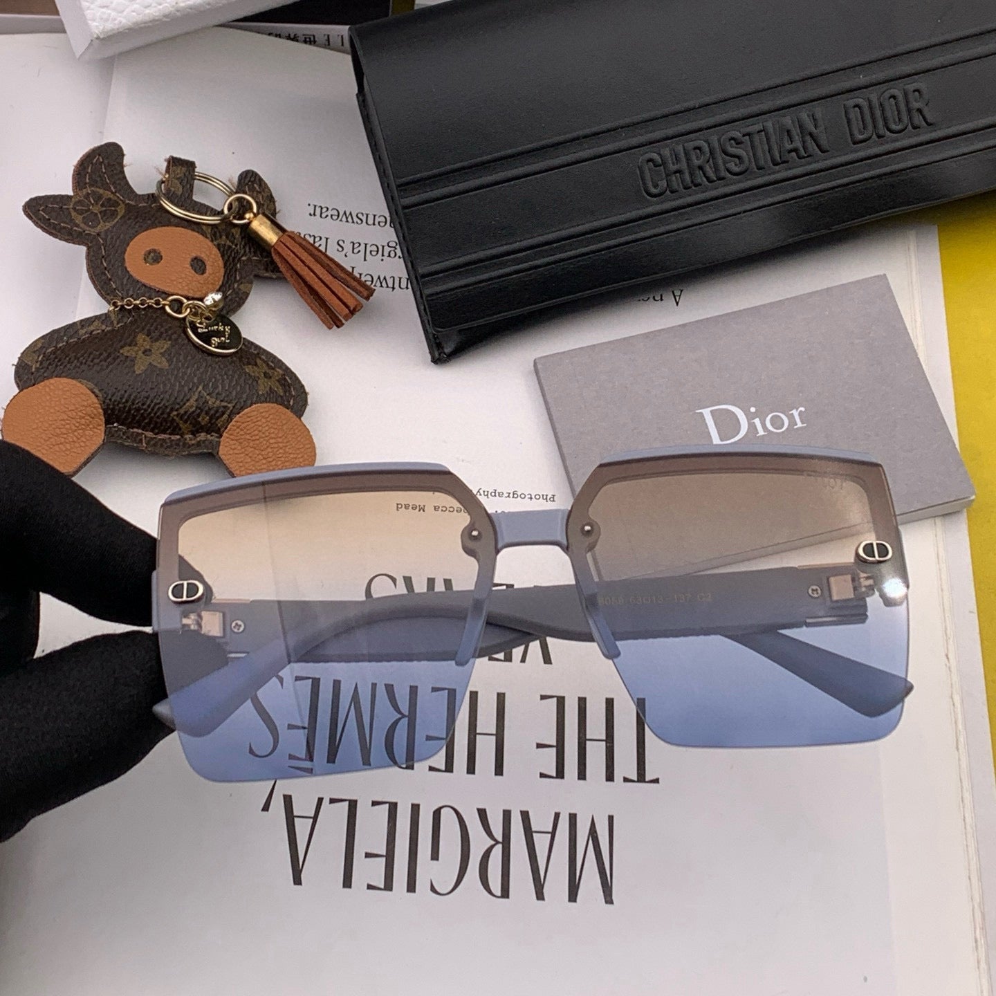 DIOR MONTAIGNE SUNGLASS D9805 IN ACETATE