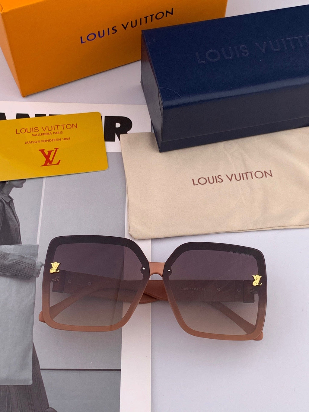LOUIS VUITTON SQUARE SUNGLASSES L3230 IN ACETATE