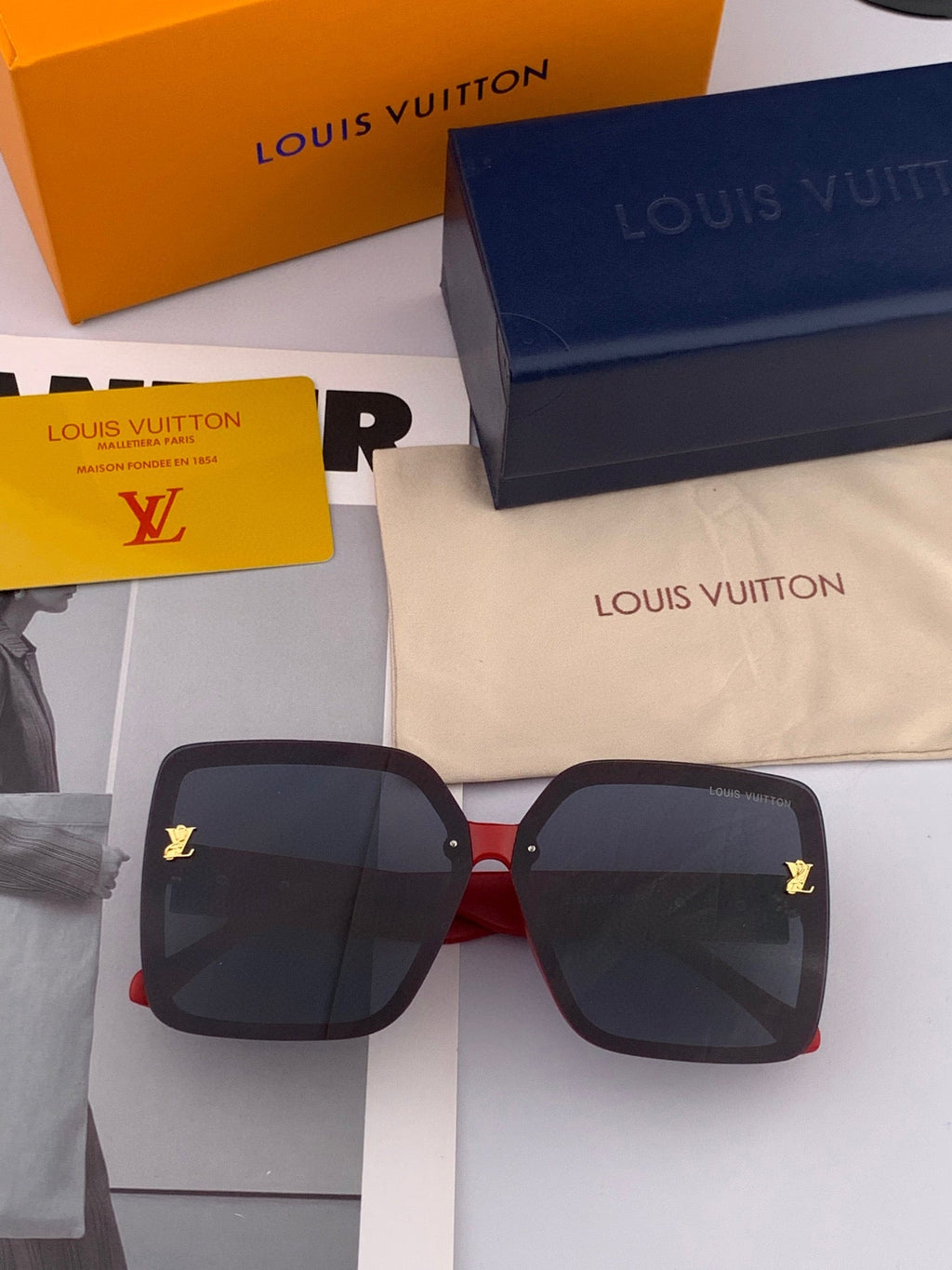 LOUIS VUITTON SQUARE SUNGLASSES L3230 IN ACETATE