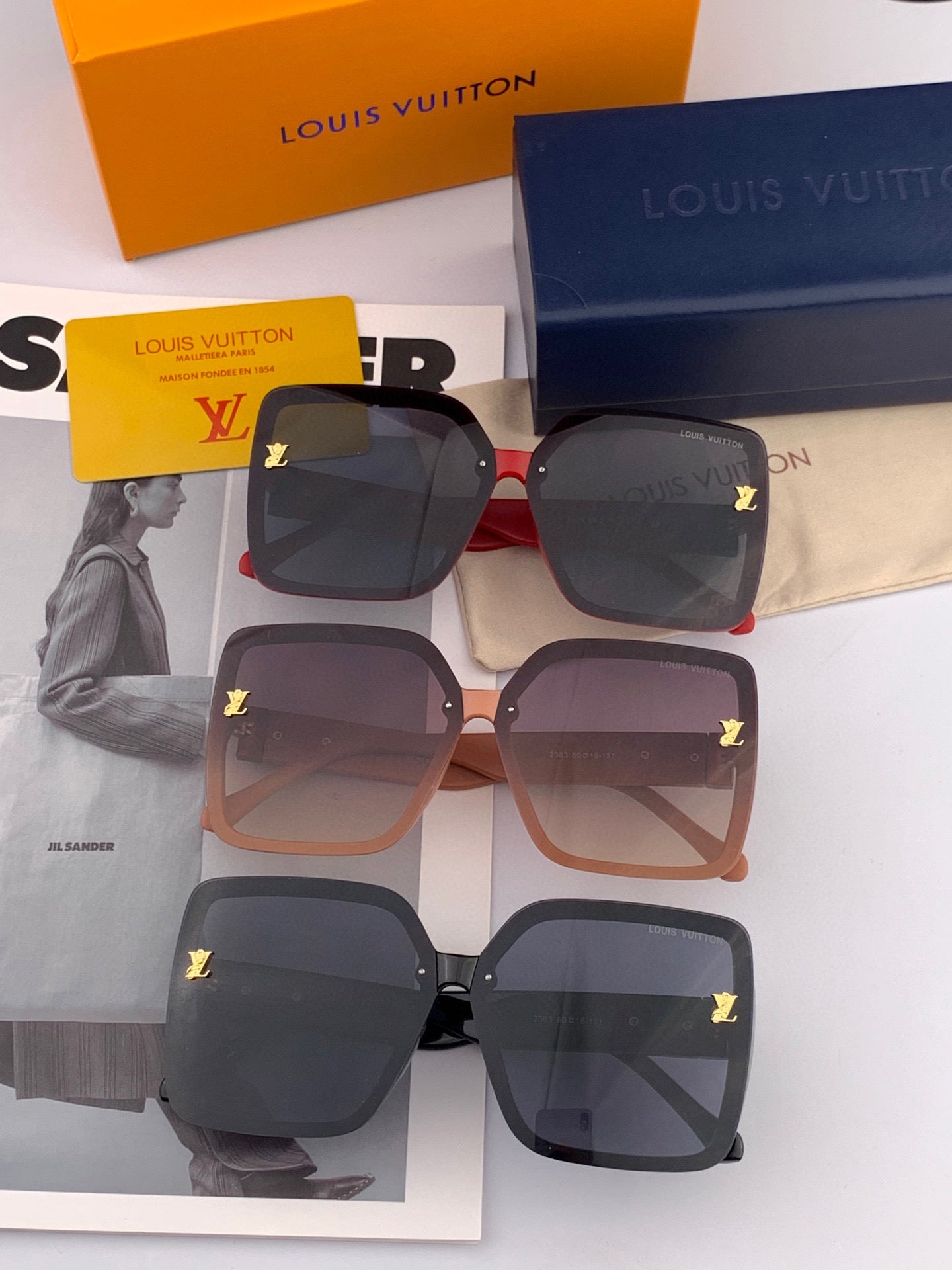 LOUIS VUITTON SQUARE SUNGLASSES L3230 IN ACETATE