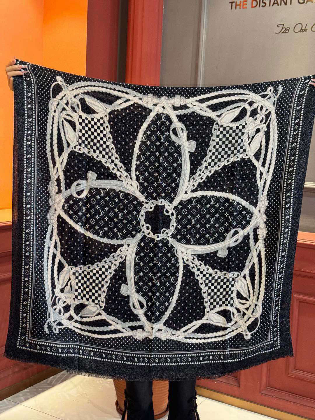 LOUIS VUITTON LV SCARF 200 CM IN CASHMERE 728993