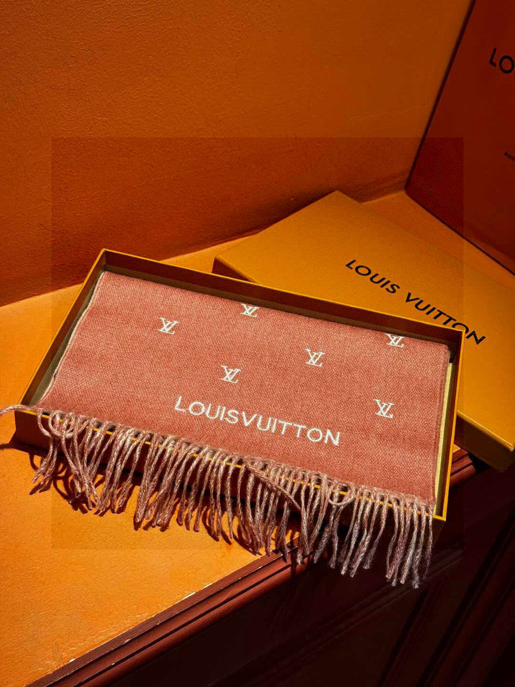 LOUIS VUITTON LV SCARF 180 CM IN CASHMERE 730572