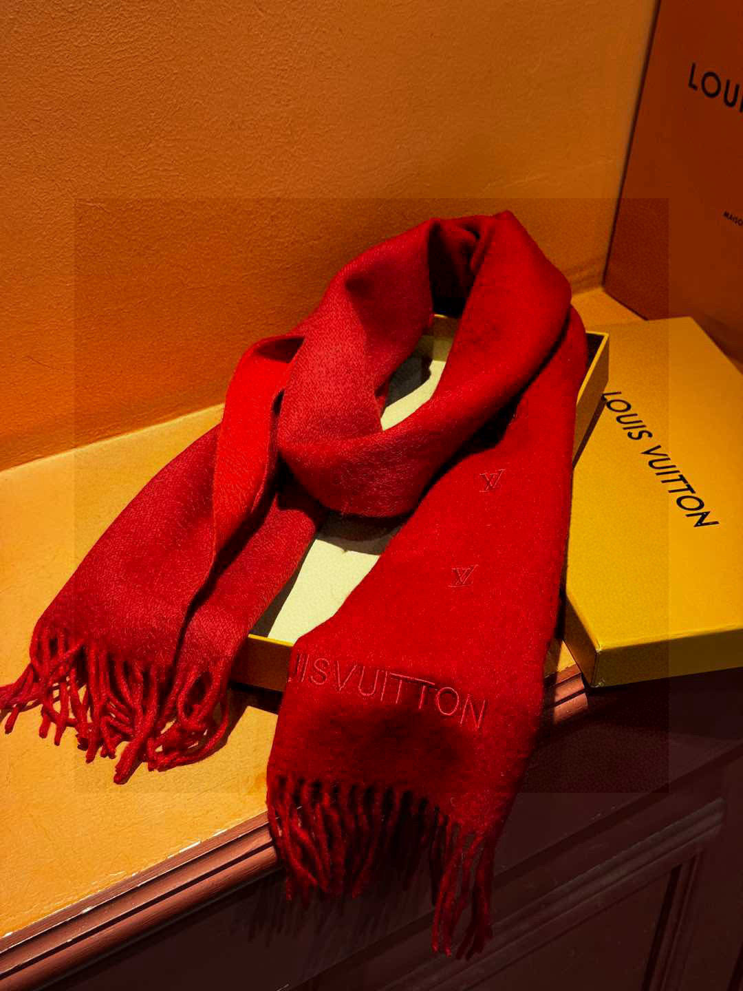 LOUIS VUITTON LV SCARF 180 CM IN CASHMERE 730574