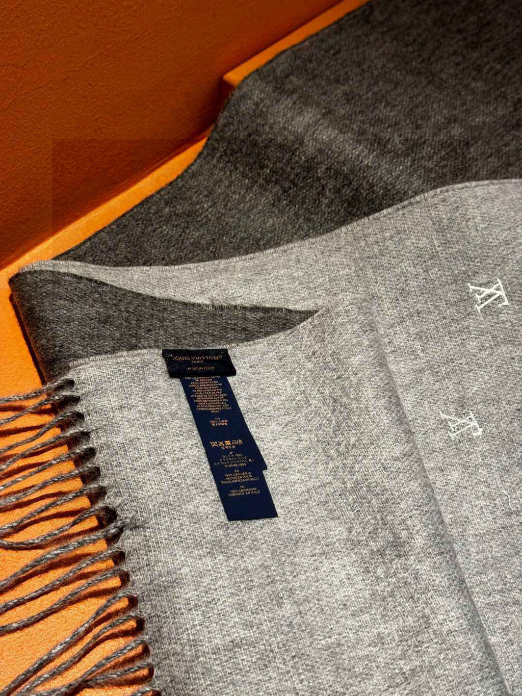 LOUIS VUITTON LV SCARF 180 CM IN CASHMERE 730576