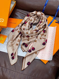 LOUIS VUITTON LV SCARF 140 CM IN WOOL MIX SILK 737263