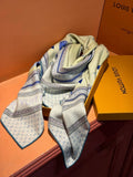 LOUIS VUITTON LV SCARF 140 CM IN SILK-CASHMERE BLEND 737274