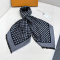 LOUIS VUITTON LV SCARF 120 CM IN WOOL MIX SILK 737299