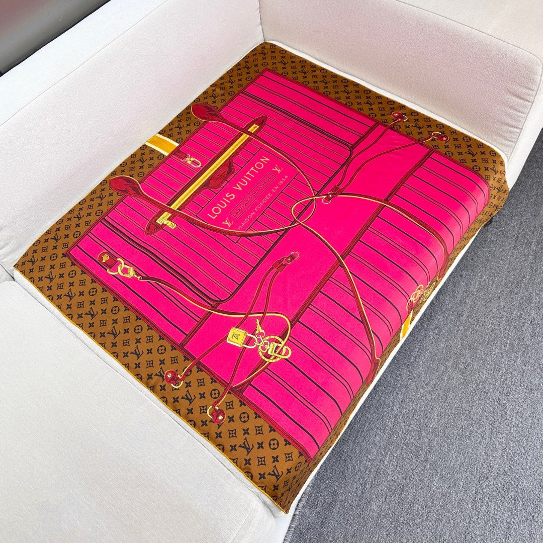 LOUIS VUITTON LV SCARF 90 CM IN SILK 737303
