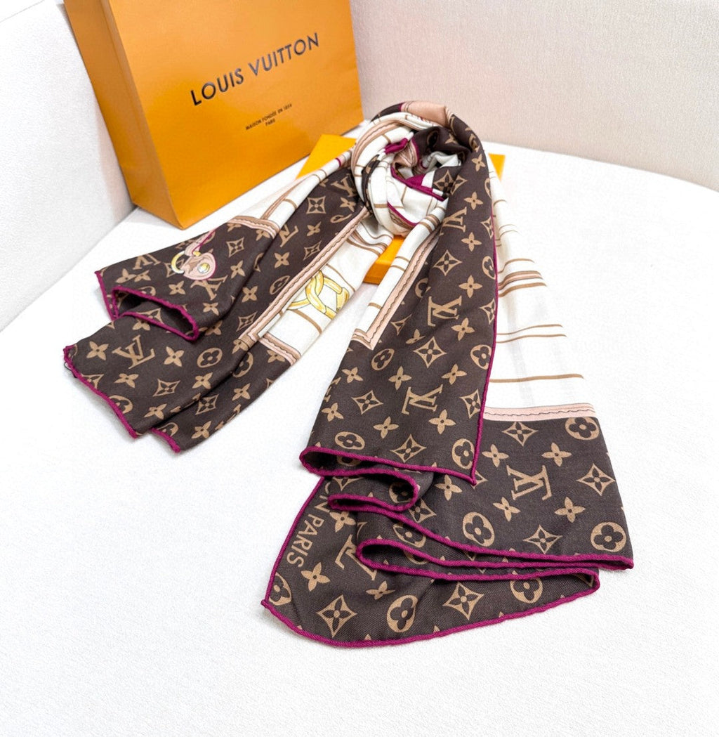 LOUIS VUITTON LV SCARF 140 CM IN SILK 721536