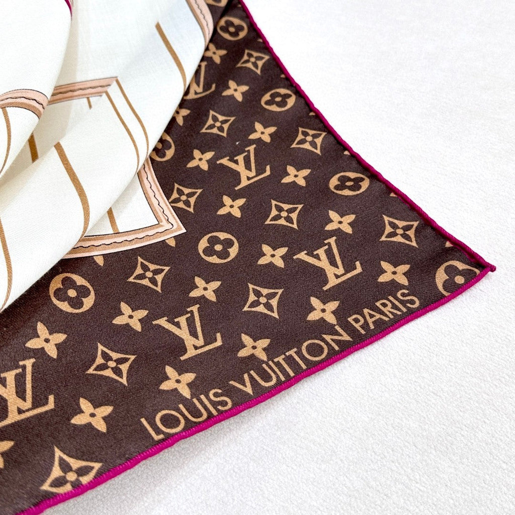 LOUIS VUITTON LV SCARF 140 CM IN SILK 721536