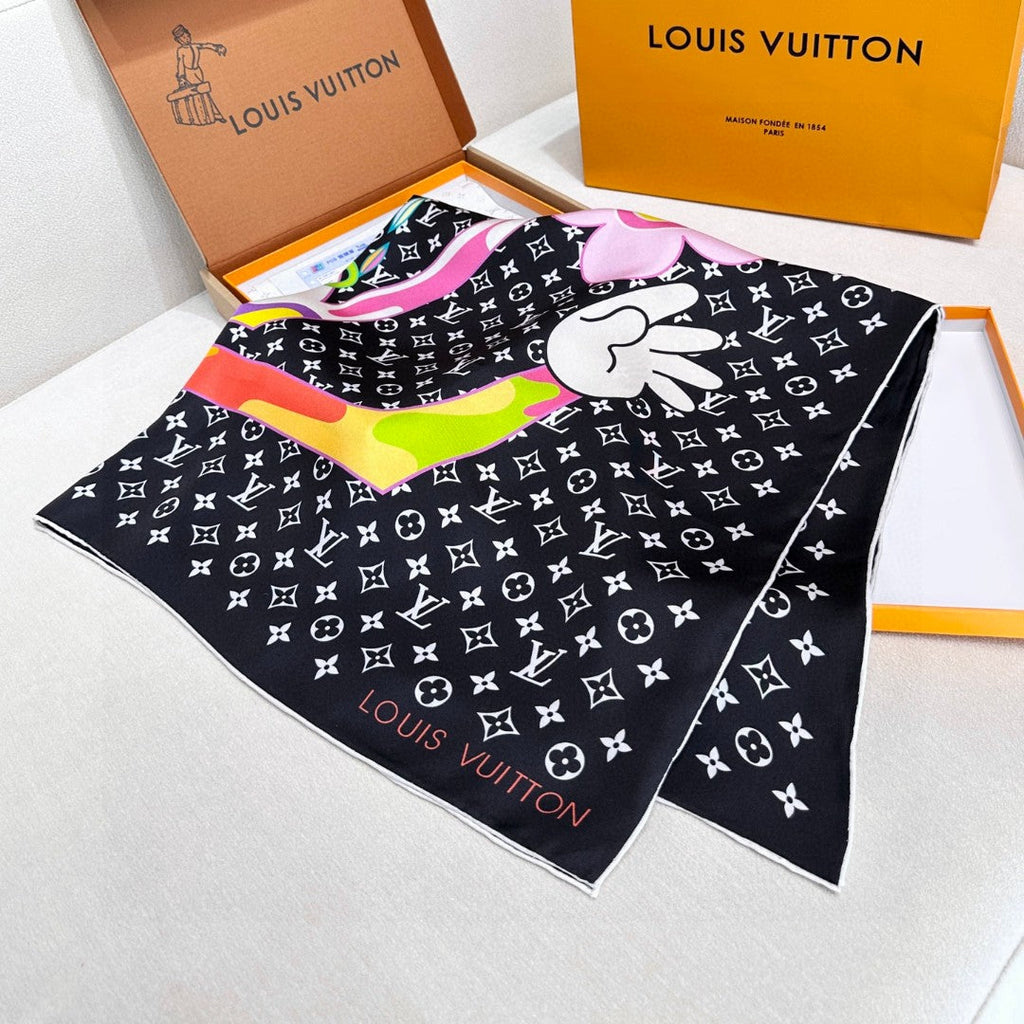 LOUIS VUITTON LV SCARF 90 CM IN SILK 733947