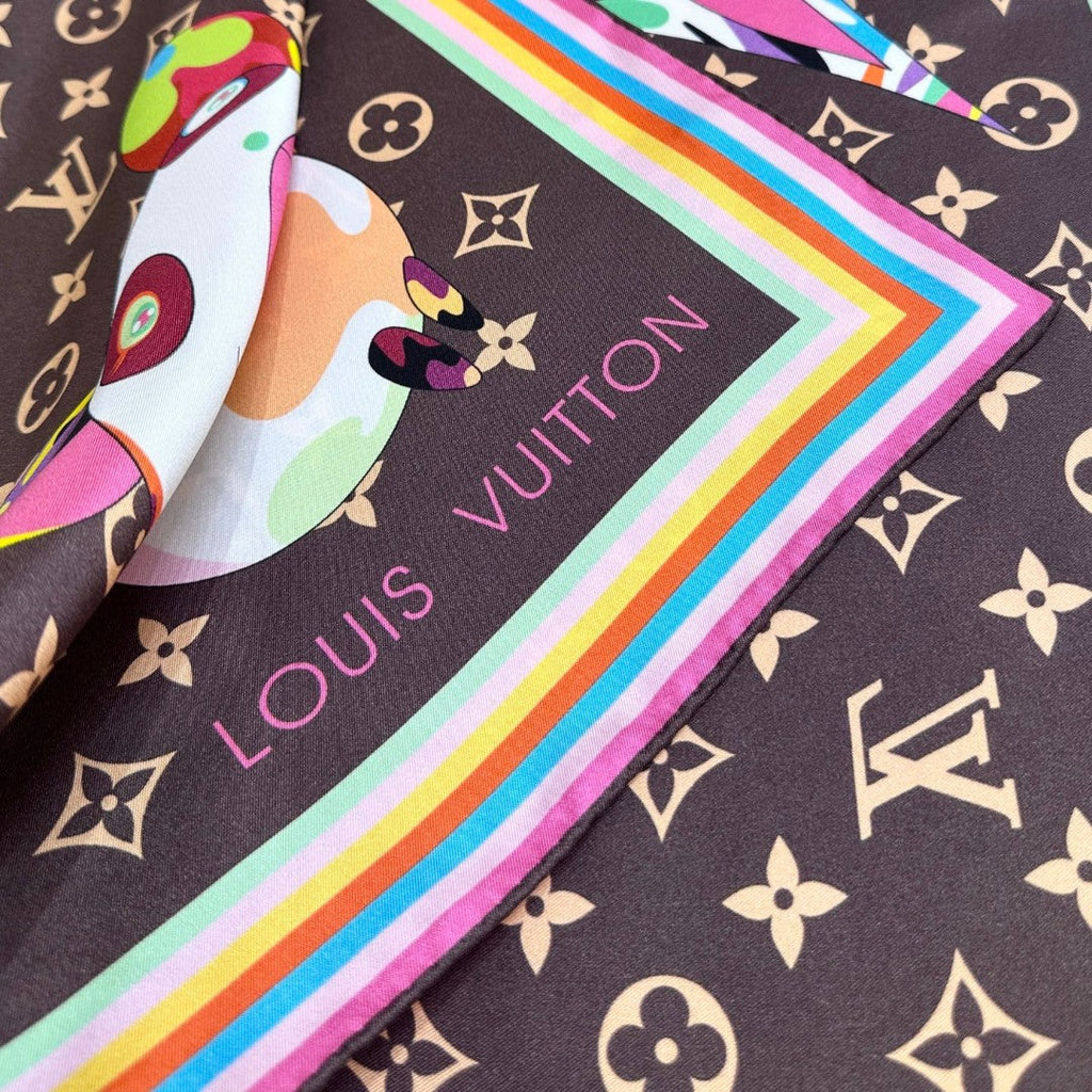 LOUIS VUITTON LV SCARF 90 CM IN SILK 729026