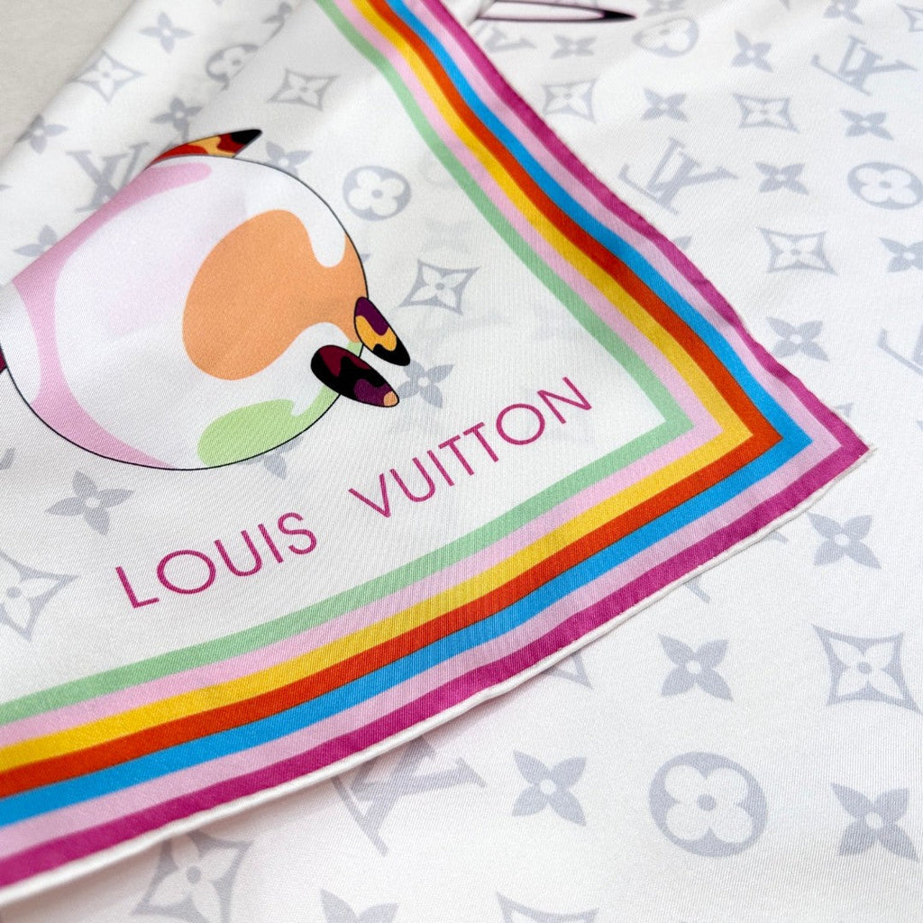 LOUIS VUITTON LV SCARF 90 CM IN SILK 729027