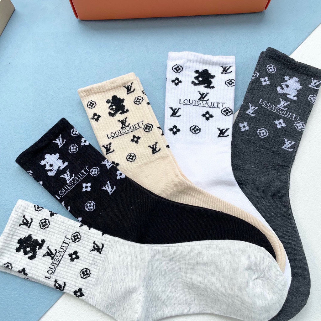 LOUIS VUITTON CREW SOCKS 207646 (1 BOX)