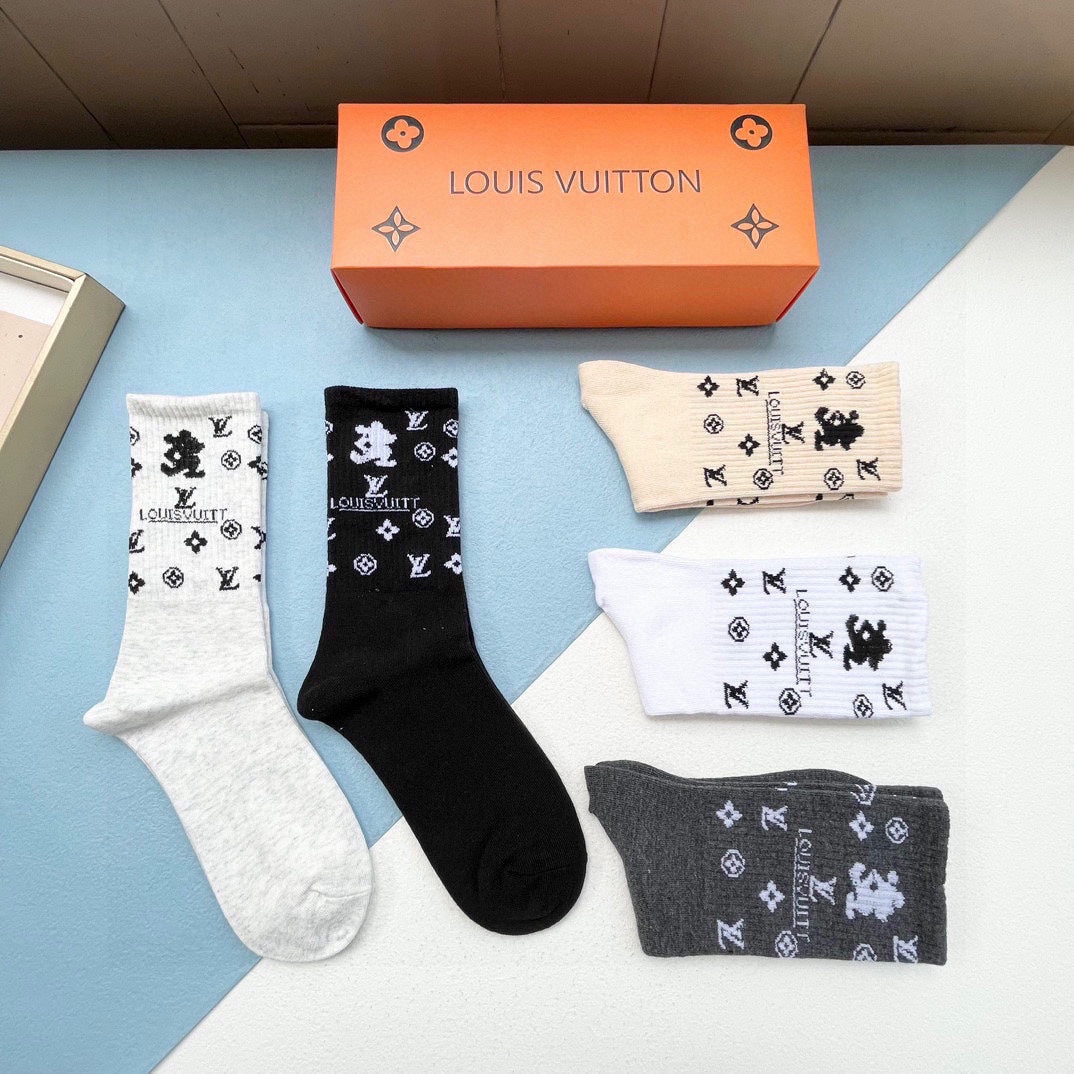 LOUIS VUITTON CREW SOCKS 207646 (1 BOX)