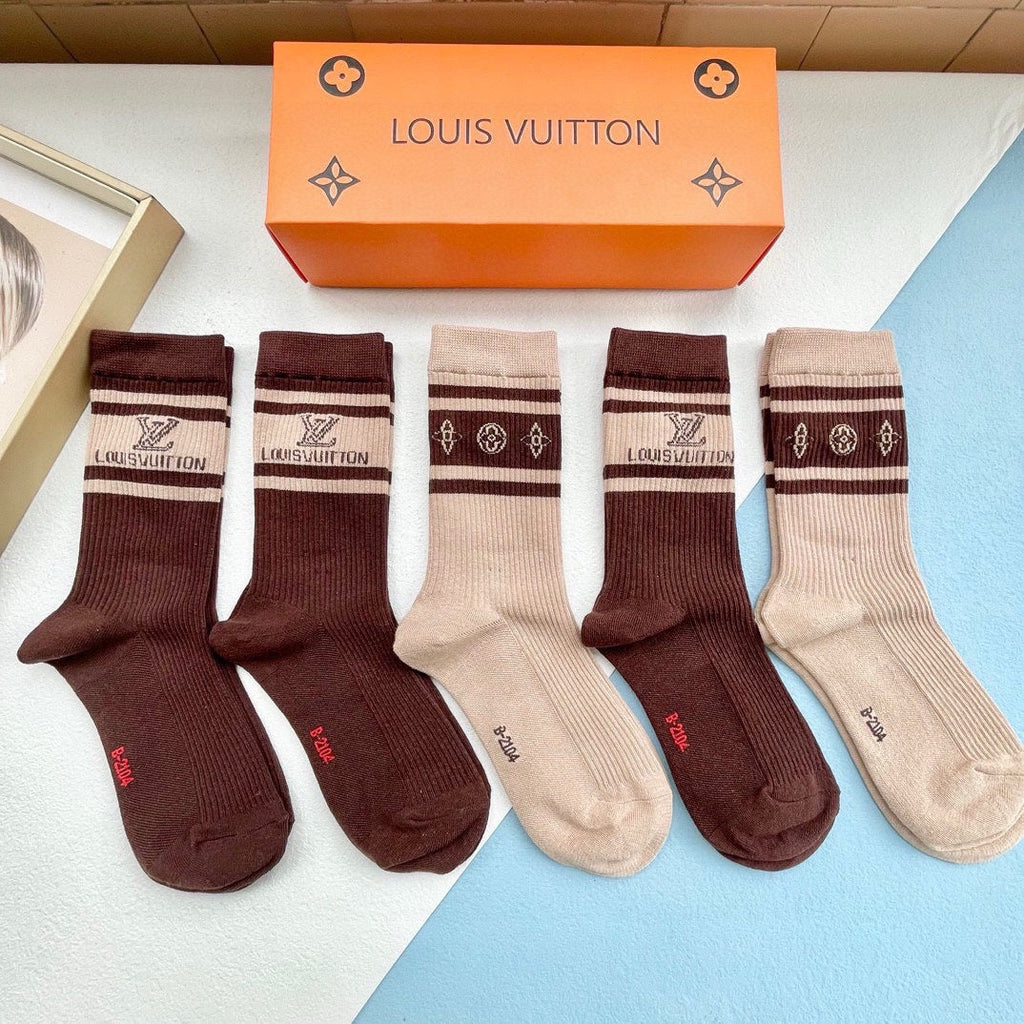 LOUIS VUITTON CREW SOCKS 124060 (1 BOX)