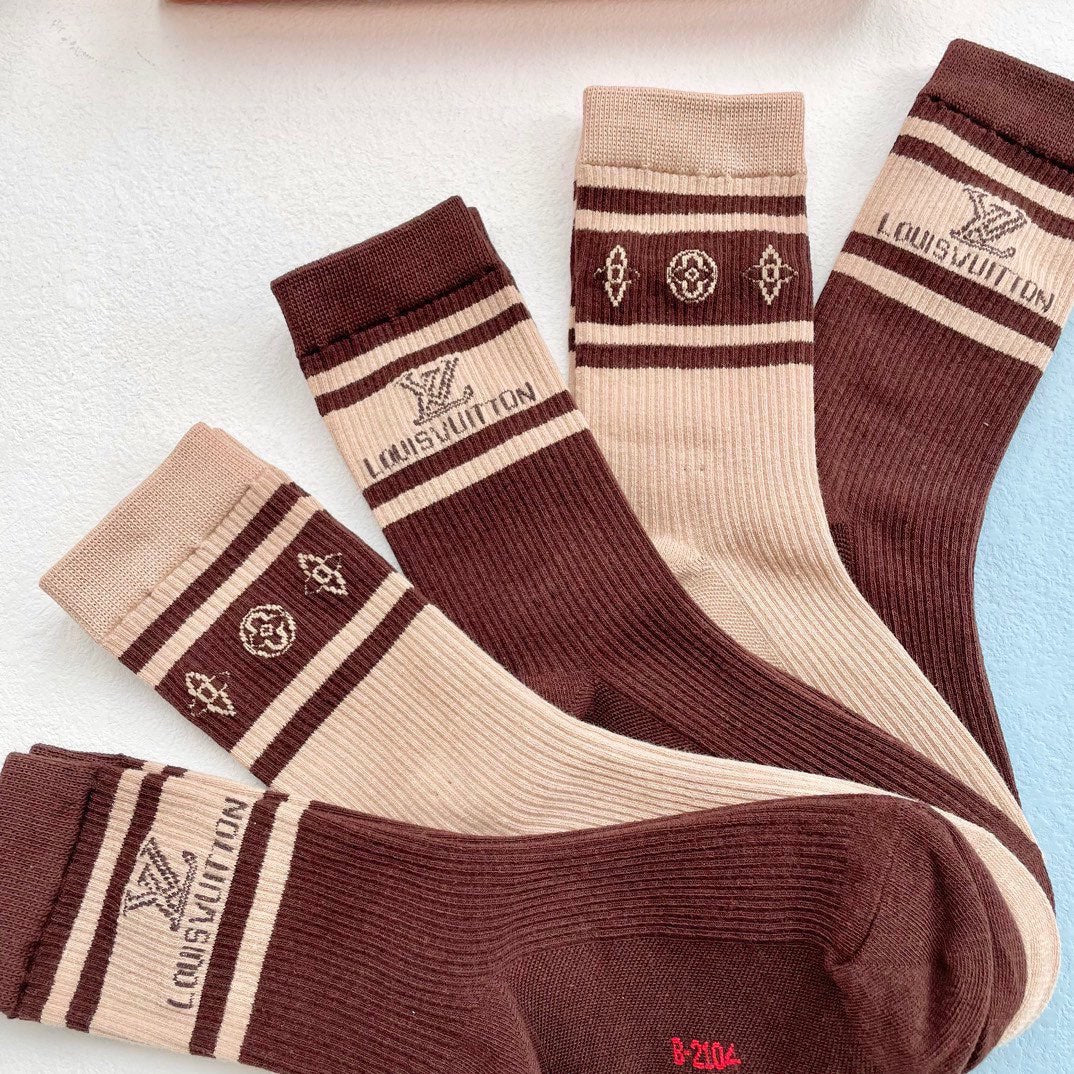 LOUIS VUITTON CREW SOCKS 124060 (1 BOX)