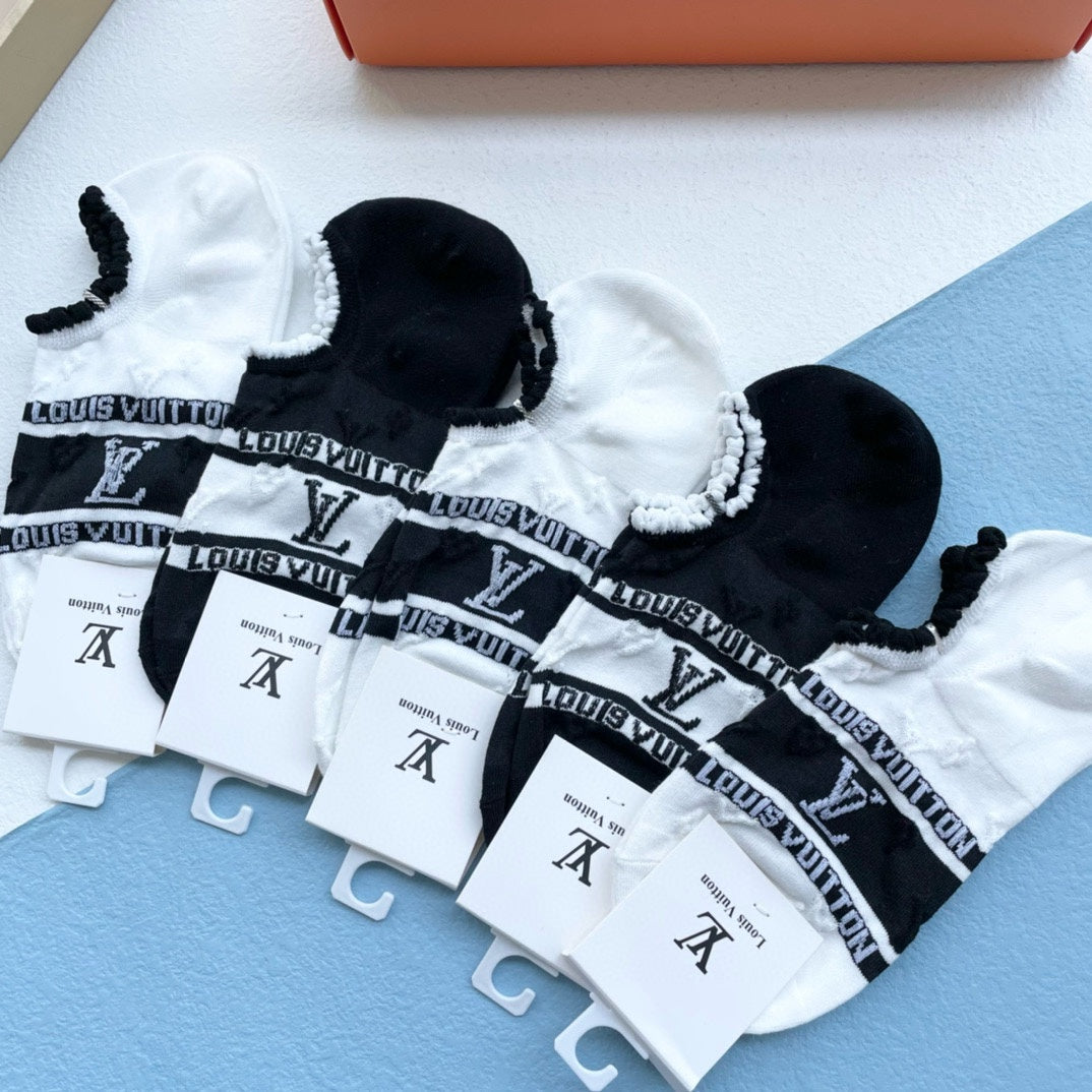 LOUIS VUITTON ANKLE SOCKS 149589 (1 BOX)