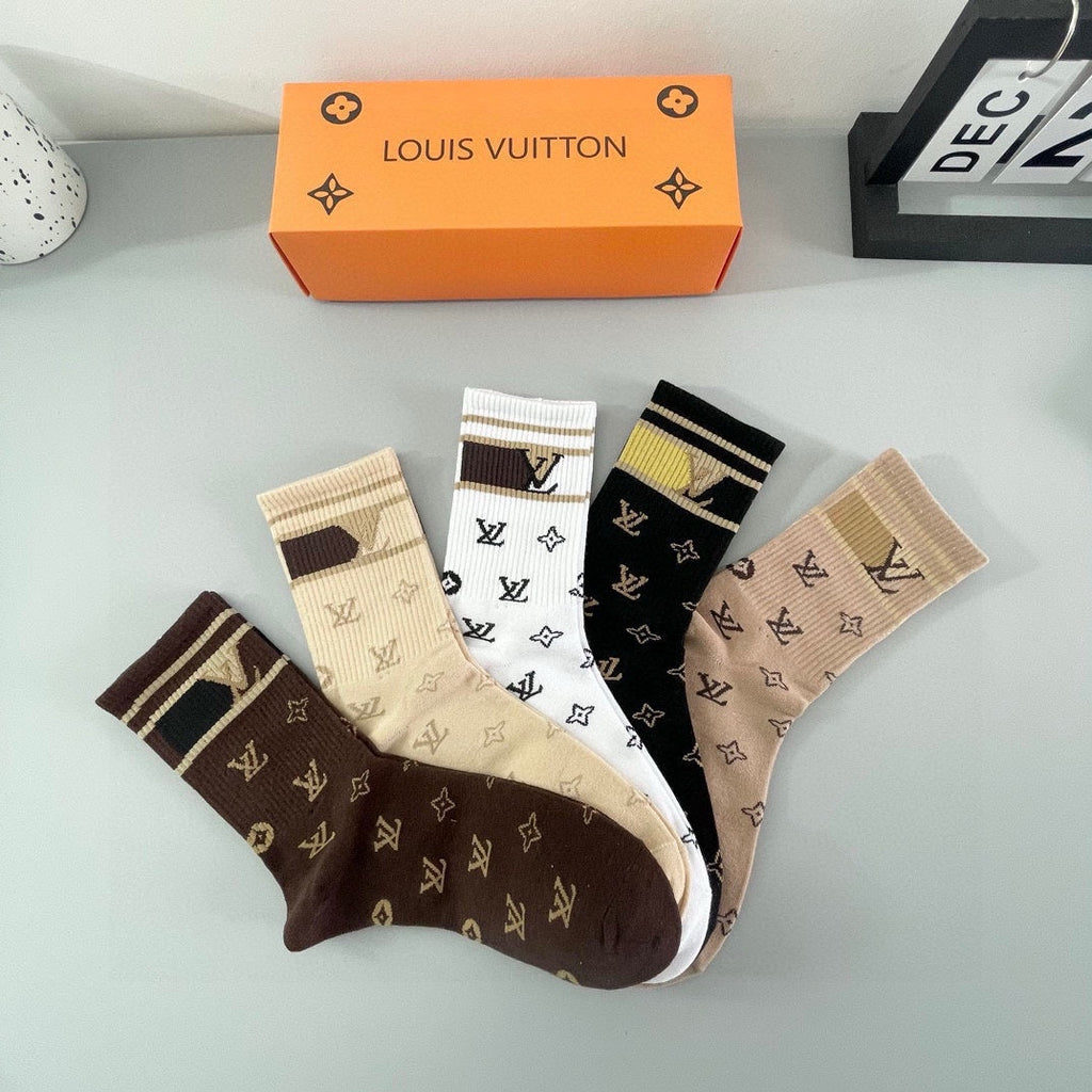 LOUIS VUITTON CREW SOCKS 406421 (1 BOX)