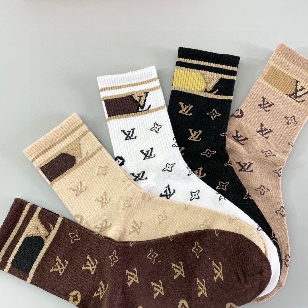 LOUIS VUITTON CREW SOCKS 406421 (1 BOX)