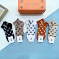 LOUIS VUITTON LOW-CUT SOCKS 409445(1 BOX)