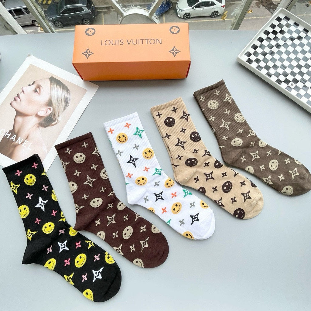 LOUIS VUITTON CREW SOCKS 409494 (1 BOX)