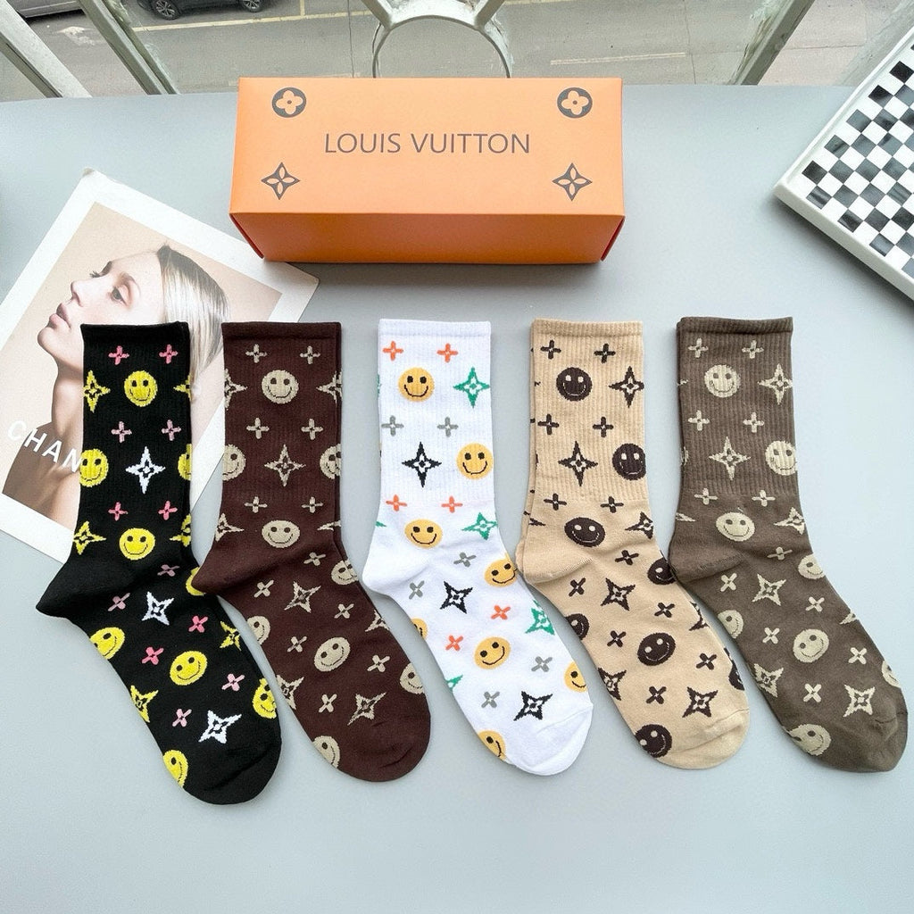 LOUIS VUITTON CREW SOCKS 409494 (1 BOX)